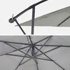 sweeek - Quadratischer Ampelschirm 3x3m - Khaki Produktbild-Vorschau 3