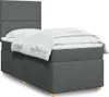 The Living Store Boxspringbett mit Matratze Dunkelgrau Produktbild-Vorschau 2