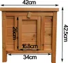 Domček pre mačky Wiltec 420 x 515 x 430 mm zo smrekového Náhľad obrázku produktu 3