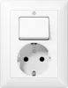 Presa Jung SCHUKO aws AS 5576 U WW AS5576UWW Anteprima dell’immagine prodotto 1