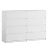YUMEBLY Kommode mit 8 Schubladen | 140x97x40 cm | Große Produktbild-Vorschau 1