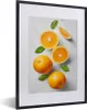 MuchoWow® Gerahmtes Poster Orange - Obst - Marmor 30x40 cm Produktbild-Vorschau 1