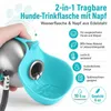 Hundetrinkflasche Edelstahl, 285ml, Silikonnapf faltbar, Produktbild-Vorschau 2