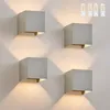 ZMH Led Wandleuchte 4ER Aussen Grau Wandlampe G9 Warmweiß Produktbild-Vorschau 1