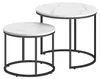 Couchtisch 2er Set Rund Beistelltisch Loft Design 2 in 1 Produktbild-Vorschau 2