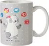 Mr. & Mrs. Panda Kaffeebecher SEO Manager Herz - Grau Produktbild-Vorschau 1