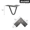 WAGNER Möbelbein HAIRPIN LEG Retro - 12 x 12 x 10 cm, Produktbild-Vorschau 2