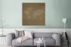 MuchoWow® Poster Weltkarte - Braun - Zeitung 75x75 cm - Produktbild-Vorschau 5