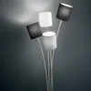 Staande lamp van geborsteld chroommetaal, elegante staande Productafbeelding-voorbeeld 5