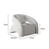 360Home Bianco poltrona singola poltrona lounge poltrona Anteprima dell’immagine prodotto 9