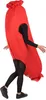 A person wearing a red sausage costume. Produktbild-Vorschau