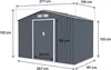 Metall-Gartenhaus "Vegas II" - 5,29 m² - Grau Produktbild-Vorschau 3