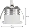 3-er Set LED-Mini-Einbaustrahler | 3 Watt dimmbar | 2700K Produktbild-Vorschau 10