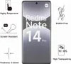 A marketing image showing a smartphone screen protector with feature callouts. Podgląd zdjęcia produktu