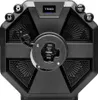 A black gaming steering wheel with a central display and buttons. Anteprima dell’immagine prodotto
