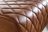 WOHNLING Sitzhocker Echtleder / Massivholz 40x48x27 cm Produktbild-Vorschau 5
