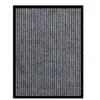 The Living Store Fußmatte Gestreift Grau 60x80 cm Produktbild-Vorschau 1