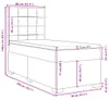 vidaXL Boxspringbett mit Matratze Creme 80x200 cm Stoff Produktbild-Vorschau 8