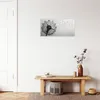 Wanduhr aus Glas mit Motiv Pusteblume im Wind- 60 x 30 cm - Produktbild-Vorschau 3