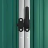 vidaXL Casetta da giardino Verde 161x89x161 cm Acciaio Anteprima dell’immagine prodotto 6