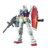 A model of a Gundam robot in a neutral pose, holding a rifle and shield. Anteprima dell’immagine prodotto
