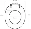 WOLTU WC Sitz, Toilettensitz mit Absenkautomatik aus MDF Produktbild-Vorschau 2