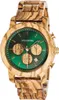 Holzkern Herrenuhr Chronograph Blätterdach Zebrano/Marmor 1 Náhled obrázku produktu