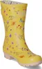 Rajn Damen Gummistiefel BUTTERFLY Gelb Synthetik Größe: 38 Produktbild-Vorschau 5