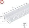 PROTEKTOR 50x Schattenfugenprofil 305cm, weiß – Produktbild-Vorschau 2
