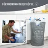 WELLENBORG Faltbarer Pfandflaschen Sammelbehälter - Grau Produktbild-Vorschau 3