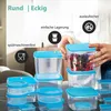 MiraHome Gefrierdosen Sets Transparent Blau – Vorratsdosen Produktbild-Vorschau 4