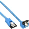 InLine SATA 6Gb/s Anschlusskabel rund, abgewinkelt, blau, Produktbild-Vorschau 3