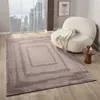 Teppich Wohnzimmer Schlafzimmer Modern Hoch&Tief Bordüre Produktbild-Vorschau 4