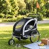 Przyczepka rowerowa z amortyzatorem 2-osobowa obrotowa Podgląd zdjęcia produktu 1