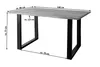 Baumkante Esstisch Sheesham naturbelassen 140 x 80 schwarz Produktbild-Vorschau 12