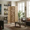 ML-Design Paravent Raumteiler 3-teilig Yokohama, Natur, Produktbild-Vorschau 9