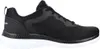 A side view of a black Skechers women's training shoe with a white sole, isolated on a white background. Anteprima dell’immagine prodotto