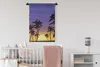 MuchoWow® Wandteppich Wandbehang Sonne - Palme - Meer 60x90 Produktbild-Vorschau 2
