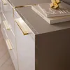 Kommode mit Schubladen ONYX Kaschmir auf goldenen Beinen, Produktbild-Vorschau 4
