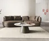 DELIFE Couchtisch Edge Rund 100x100 cm Keramik Minas Produktbild-Vorschau 2
