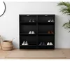 Pisa Schuhschrank mit 6 Klappen/Türen in Metall Produktbild-Vorschau 3