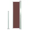 vidaXL Marquise latérale extensible 120x300 cm Marron Voir les images du produit 13
