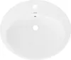 LuxeBath Waschbecken Aufsatzwaschbecken Oval, 57x48,5x19,5 Produktbild-Vorschau 2