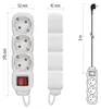 Steckdosenleiste 5 m / 3 Steckdosen / Schalter / weiß / PVC / 1,5 mm2 Produktbild-Vorschau