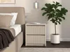 Nachttisch Kaschmir Beige 42x30x45 cm mit zwei Schubladen – Produktbild-Vorschau 6