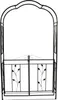 DEGAMO Rosenbogen Torbogen Rankhilfe MONTPELLIER 220x120cm Produktbild-Vorschau 2