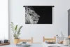 MuchoWow® Wandteppich Wandbehang Löwe - Profil - Schwarz - Produktbild-Vorschau 3