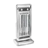 A silver and black halogen heater on a white background. Náhled obrázku produktu