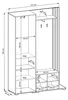 MOEBLO Kompaktgarderobe JOHN – Dielenschrank Wandschrank Produktbild-Vorschau 4