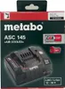 The image shows the retail packaging of a Metabo ASC 145 battery charger. Anteprima dell’immagine prodotto